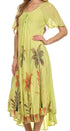 Sakkas Kai Palm Tree Caftan Tank Dress / Cover Up