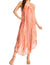 Sakkas Kara Long Draped Sleeveless Marbled Caftan Dress / Cover Up