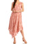 Sakkas Kara Long Draped Sleeveless Marbled Caftan Dress / Cover Up