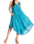Sakkas Kara Long Draped Sleeveless Marbled Caftan Dress / Cover Up