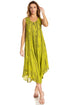 Sakkas Kara Long Draped Sleeveless Marbled Caftan Dress / Cover Up
