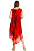 Vestido caftán largo sin mangas con bordado floral Alexis de Sakkas