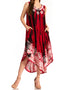 Vestido caftán largo sin mangas con bordado floral Alexis de Sakkas