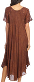 Sakkas Helena Embroidered Nightgown / Women Sleepwear with Eyelet Sleeves