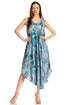 Sakkas Laeila Tie Dye Washed Long Sleeveless Tank Top Caftan Dress / Cover Up