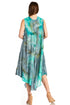 Sakkas Laeila Tie Dye Washed Long Sleeveless Tank Top Caftan Dress / Cover Up