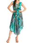 Sakkas Laeila Tie Dye Washed Long Sleeveless Tank Top Caftan Dress / Cover Up