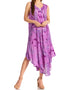 Sakkas Laeila Tie Dye Washed Long Sleeveless Tank Top Caftan Dress / Cover Up