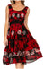Sakkas Alba Women's Off The Shoulder Smock Ruffle Midi Dress Tie Dye & Embroidery
