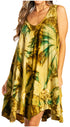Sakkas Artemi Women's Casual Short Tie-dye Sleeveless Loose Tank Dress Cover-up