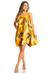 Sakkas Artemi Women's Casual Short Tie-dye Sleeveless Loose Tank Dress Cover-up