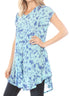 Vestido corto holgado estilo bohemio con cuello en V y mangas cortas Sakkas Xoana para mujer