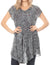 Vestido corto holgado estilo bohemio con cuello en V y mangas cortas Sakkas Xoana para mujer