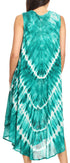 Vestido largo informal sin mangas con efecto tie-dye y tirantes finos para mujer de Sakkas Ambra