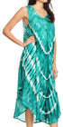 Vestido largo informal sin mangas con efecto tie-dye y tirantes finos para mujer de Sakkas Ambra