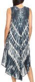 Vestido largo informal sin mangas con efecto tie-dye y tirantes finos para mujer de Sakkas Ambra