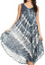 Vestido largo informal sin mangas con efecto tie-dye y tirantes finos para mujer de Sakkas Ambra