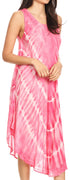Vestido largo informal sin mangas con efecto tie-dye y tirantes finos para mujer de Sakkas Ambra