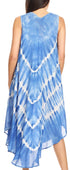 Vestido largo informal sin mangas con efecto tie-dye y tirantes finos para mujer de Sakkas Ambra