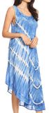 Vestido largo informal sin mangas con efecto tie-dye y tirantes finos para mujer de Sakkas Ambra