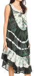 Vestido largo informal sin mangas con efecto tie-dye y tirantes finos para mujer de Sakkas Ambra