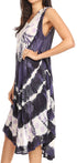 Vestido largo informal sin mangas con efecto tie-dye y tirantes finos para mujer de Sakkas Ambra