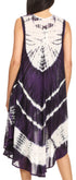 Vestido largo informal sin mangas con efecto tie-dye y tirantes finos para mujer de Sakkas Ambra