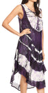 Vestido largo informal sin mangas con efecto tie-dye y tirantes finos para mujer de Sakkas Ambra