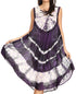 Vestido largo informal sin mangas con efecto tie-dye y tirantes finos para mujer de Sakkas Ambra