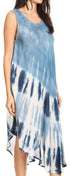 Vestido largo informal sin mangas con efecto tie-dye y tirantes finos para mujer de Sakkas Ambra