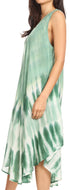 Vestido largo informal sin mangas con efecto tie-dye y tirantes finos para mujer de Sakkas Ambra