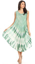 Vestido largo informal sin mangas con efecto tie-dye y tirantes finos para mujer de Sakkas Ambra