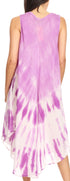 Vestido largo informal sin mangas con efecto tie-dye y tirantes finos para mujer de Sakkas Ambra