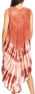Vestido largo informal sin mangas con efecto tie-dye y tirantes finos para mujer de Sakkas Ambra