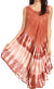 Vestido largo informal sin mangas con efecto tie-dye y tirantes finos para mujer de Sakkas Ambra