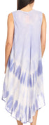Vestido largo informal sin mangas con efecto tie-dye y tirantes finos para mujer de Sakkas Ambra
