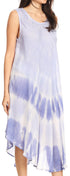 Vestido largo informal sin mangas con efecto tie-dye y tirantes finos para mujer de Sakkas Ambra