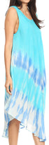 Vestido largo informal sin mangas con efecto tie-dye y tirantes finos para mujer de Sakkas Ambra