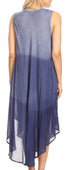 Vestido largo informal sin mangas con efecto tie-dye y tirantes finos para mujer de Sakkas Ambra