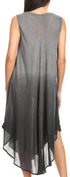 Vestido largo informal sin mangas con efecto tie-dye y tirantes finos para mujer de Sakkas Ambra