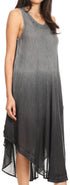 Vestido largo informal sin mangas con efecto tie-dye y tirantes finos para mujer de Sakkas Ambra