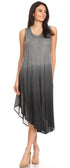 Vestido largo informal sin mangas con efecto tie-dye y tirantes finos para mujer de Sakkas Ambra