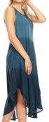 Vestido largo informal sin mangas con efecto tie-dye y tirantes finos para mujer de Sakkas Ambra