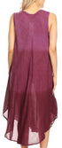 Vestido largo informal sin mangas con efecto tie-dye y tirantes finos para mujer de Sakkas Ambra