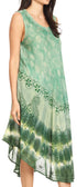 Vestido largo informal sin mangas con efecto tie-dye y tirantes finos para mujer de Sakkas Ambra