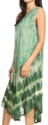 Vestido largo informal sin mangas con efecto tie-dye y tirantes finos para mujer de Sakkas Ambra