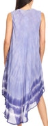 Vestido largo informal sin mangas con efecto tie-dye y tirantes finos para mujer de Sakkas Ambra