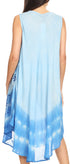 Vestido largo informal sin mangas con efecto tie-dye y tirantes finos para mujer de Sakkas Ambra