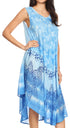 Vestido largo informal sin mangas con efecto tie-dye y tirantes finos para mujer de Sakkas Ambra