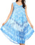 Vestido largo informal sin mangas con efecto tie-dye y tirantes finos para mujer de Sakkas Ambra